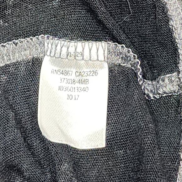 Pink Victoria Secrets Burnout Tee Shirt Long Sleeve Dark Gray Black XS - Picture 5 of 7